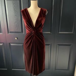 Laundry Burgundy Velvet Dress
